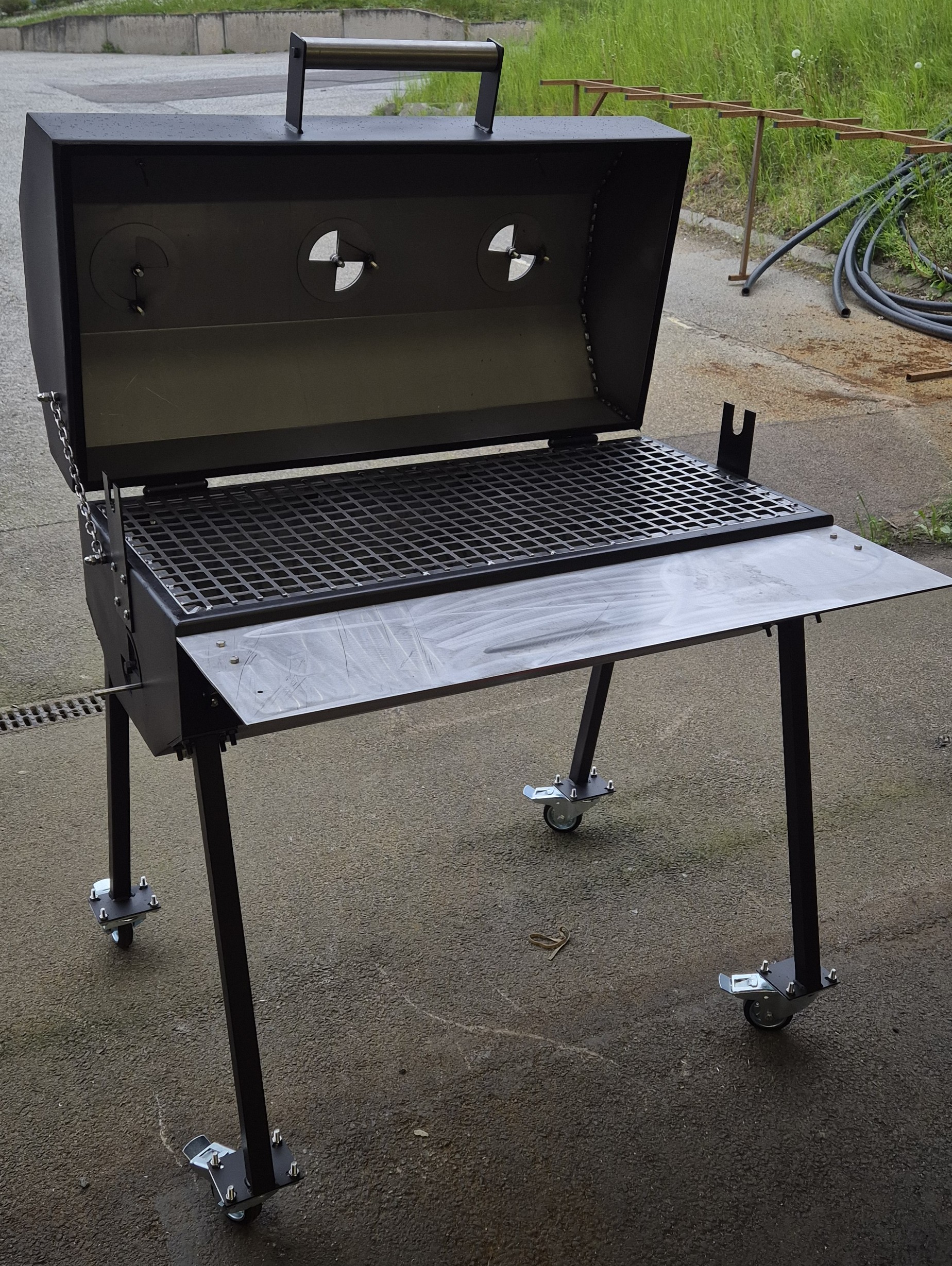 grill,grilla,kol,custom,offset,smoker,barbeque,bbq,sverige,malmö